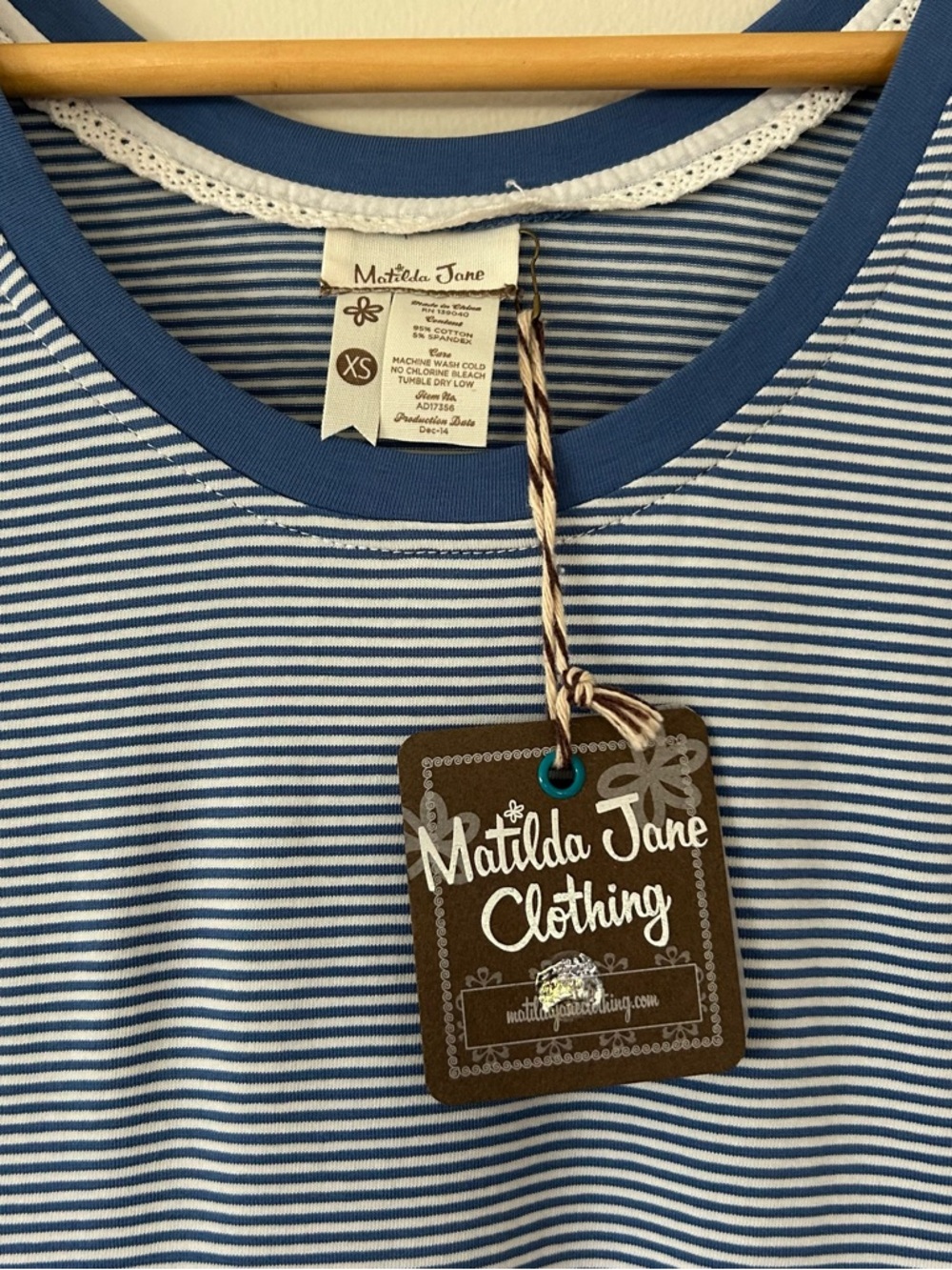 🌿 Matilda Jane Blue Striped Dress | XS | Parisian Spring Style - Picture 5 of 12